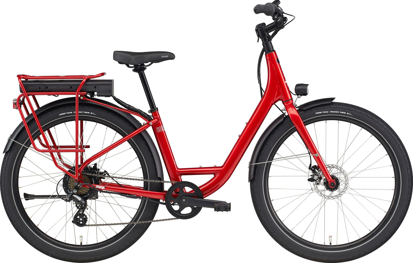 Charge 650 U Comfort 2 Step-Thru Electric Cruiser Throttle Bike