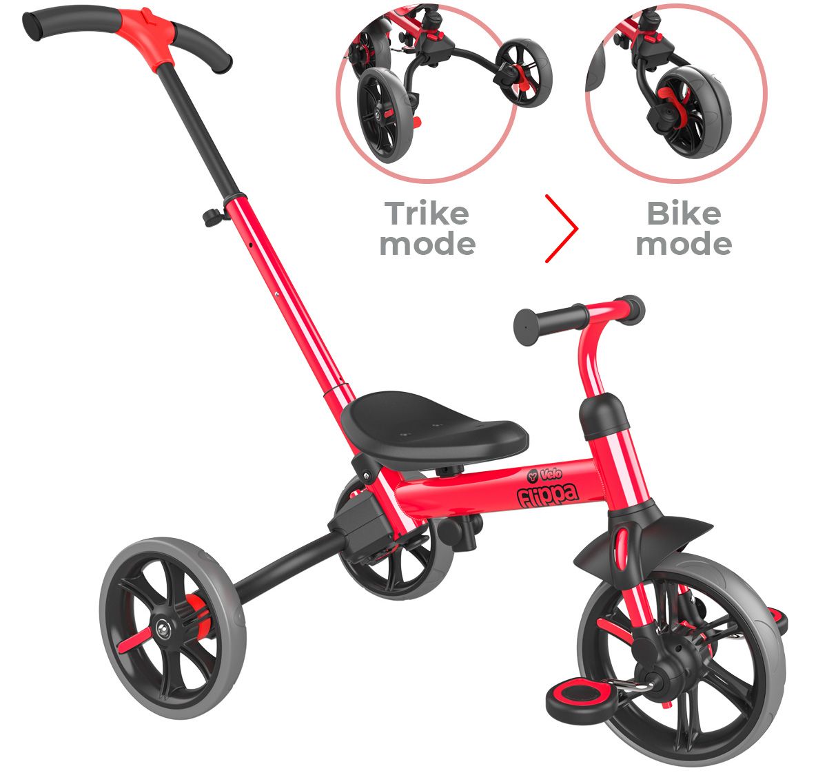 Yvolution Y Velo Flippa Kids' 4-in-1 Trike