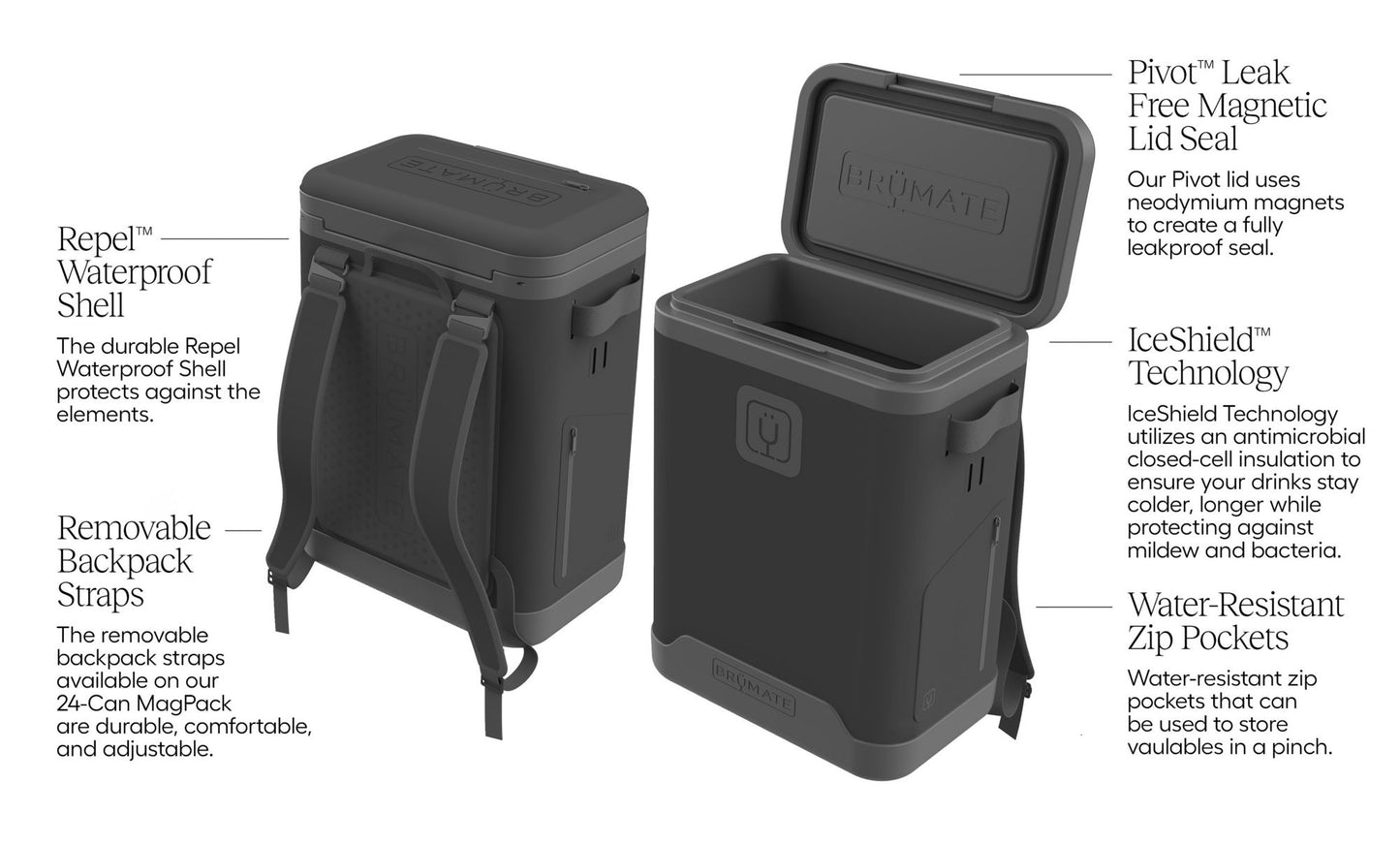 BruMate Magpack 24 Can Backpack Soft Cooler