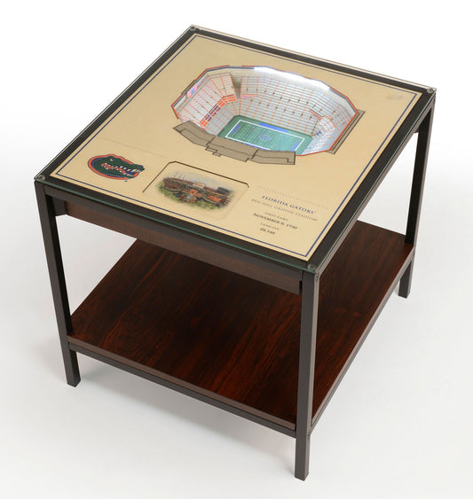 YouTheFan Florida Gators 25-Layer StadiumViews Lighted End Table