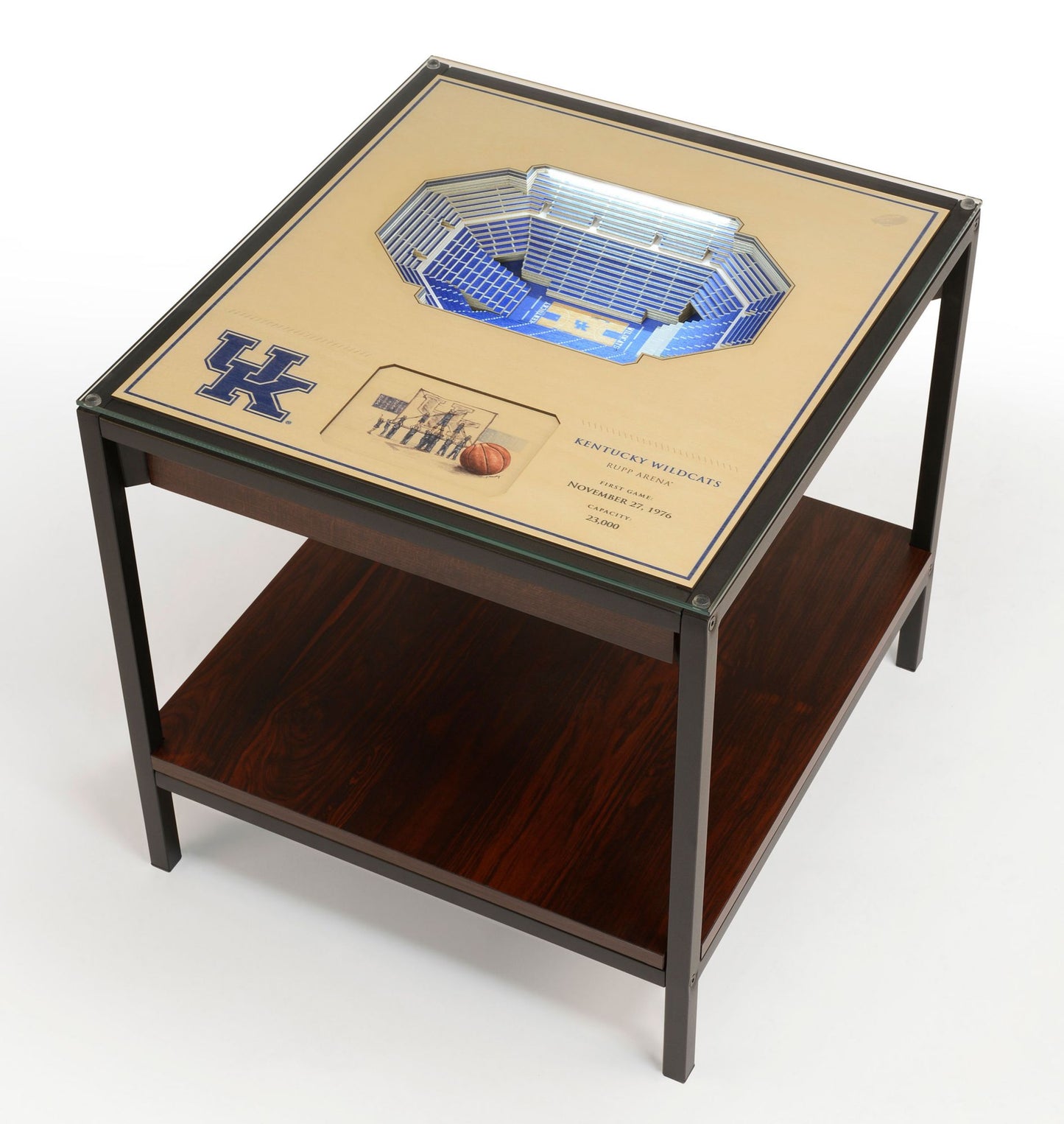 YouTheFan Kentucky Wildcats 25-Layer StadiumViews Lighted End Table