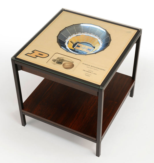 YouTheFan Purdue Boilermakers 25-Layer StadiumViews Lighted End Table