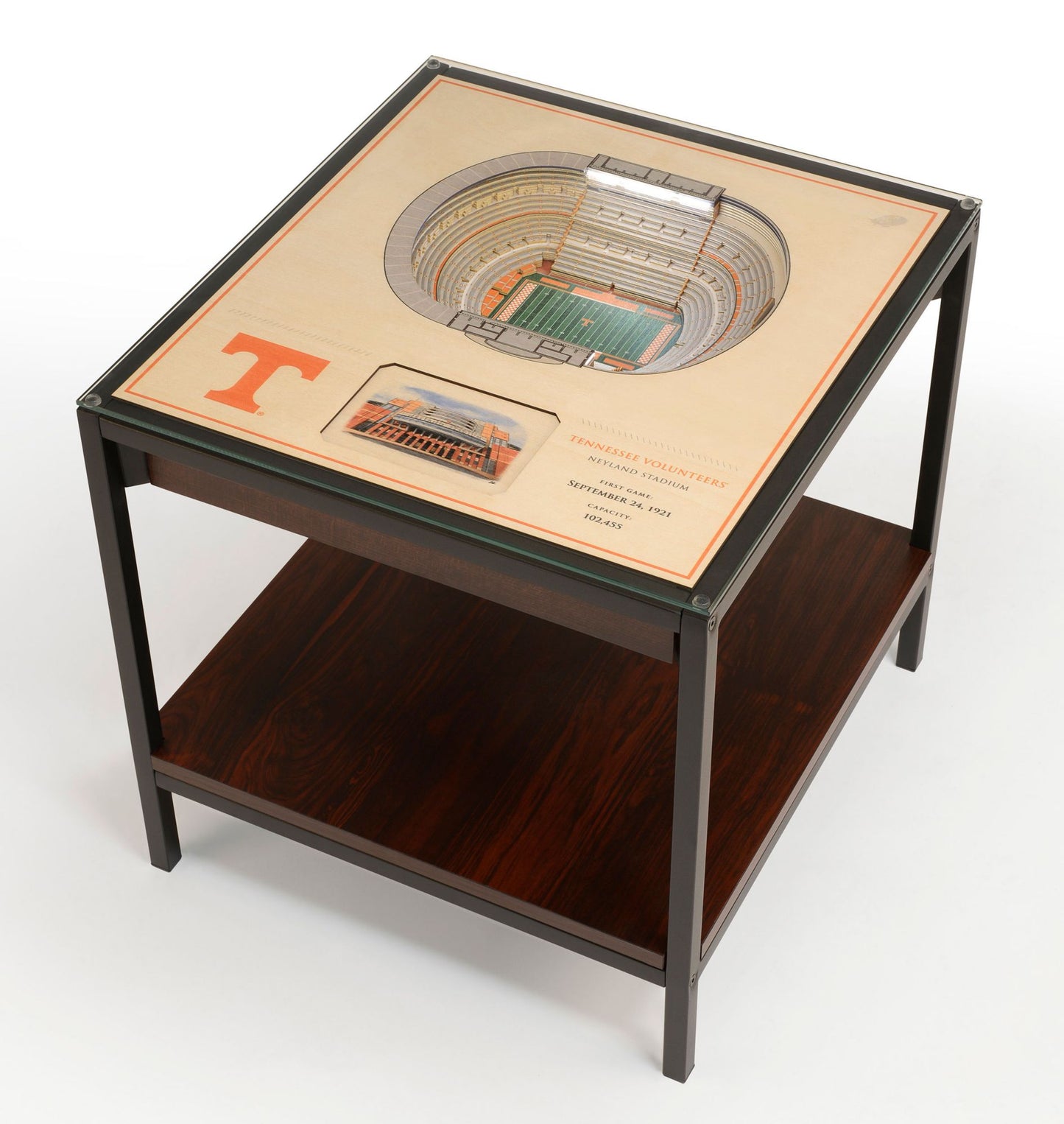 YouTheFan Tennessee Volunteers 25-Layer StadiumViews Lighted End Table