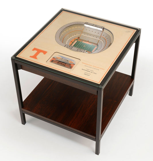 YouTheFan Tennessee Volunteers 25-Layer StadiumViews Lighted End Table