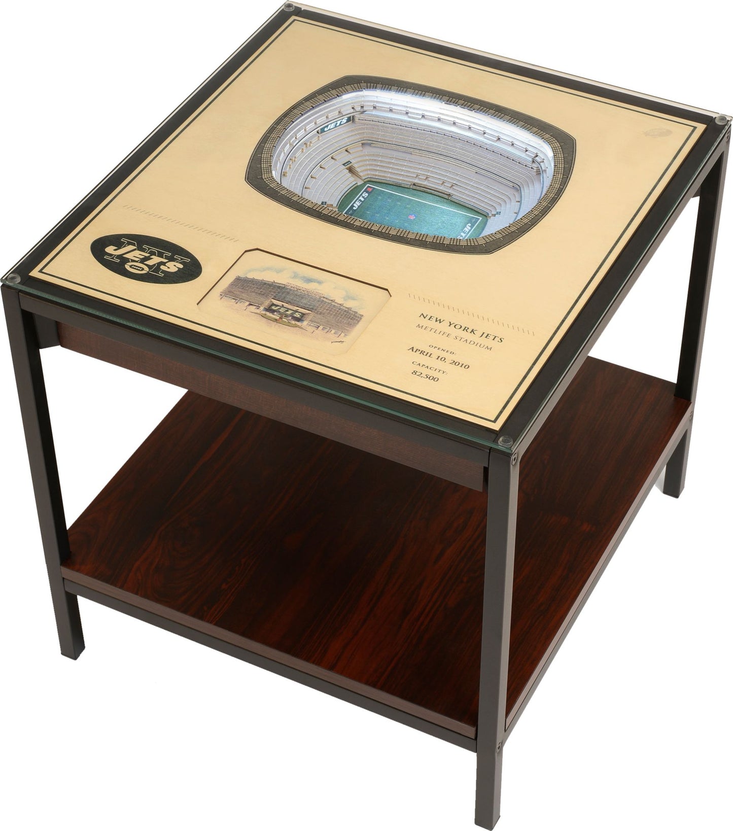 YouTheFan New York Jets 25-Layer StadiumViews Lighted End Table