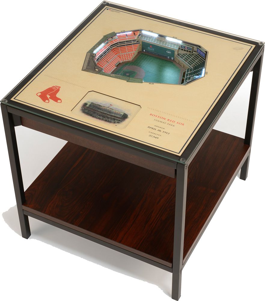 YouTheFan Boston Red Sox 25-Layer StadiumViews Lighted End Table
