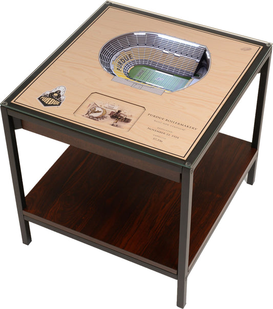 YouTheFan Purdue Boilermakers 25-Layer StadiumViews Lighted End Table