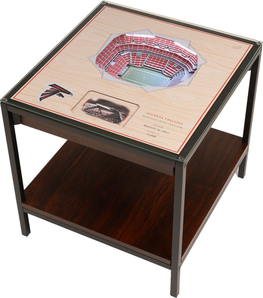 YouTheFan Atlanta Falcons 25-Layer StadiumViews Lighted End Table