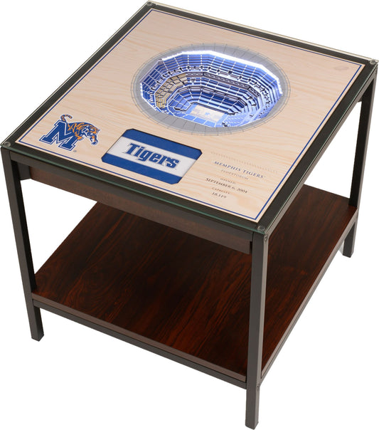 YouTheFan Memphis Tigers 25-Layer Stadium Views Lighted End Table