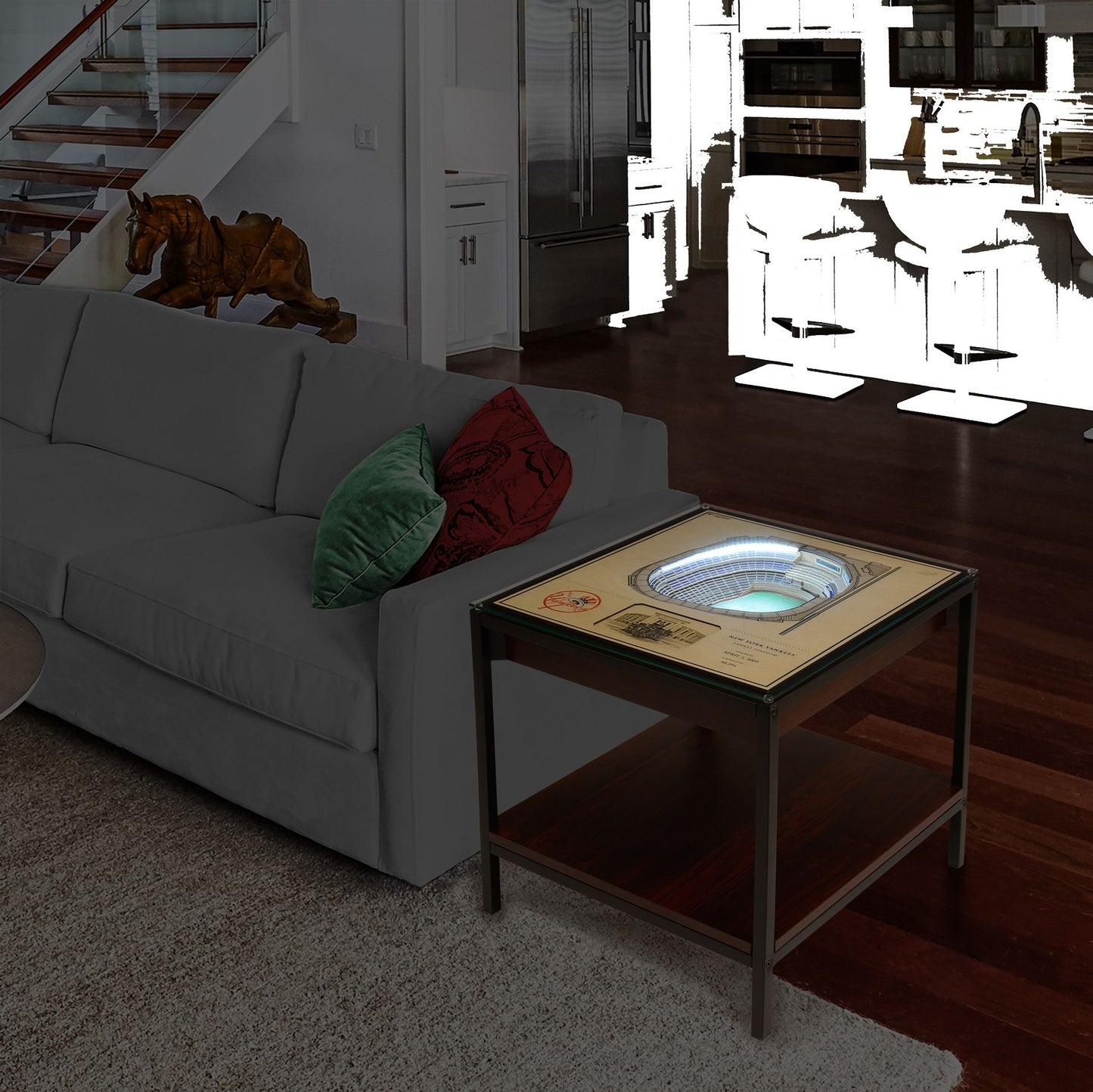 YouTheFan New York Yankees 25-Layer StadiumViews Lighted End Table
