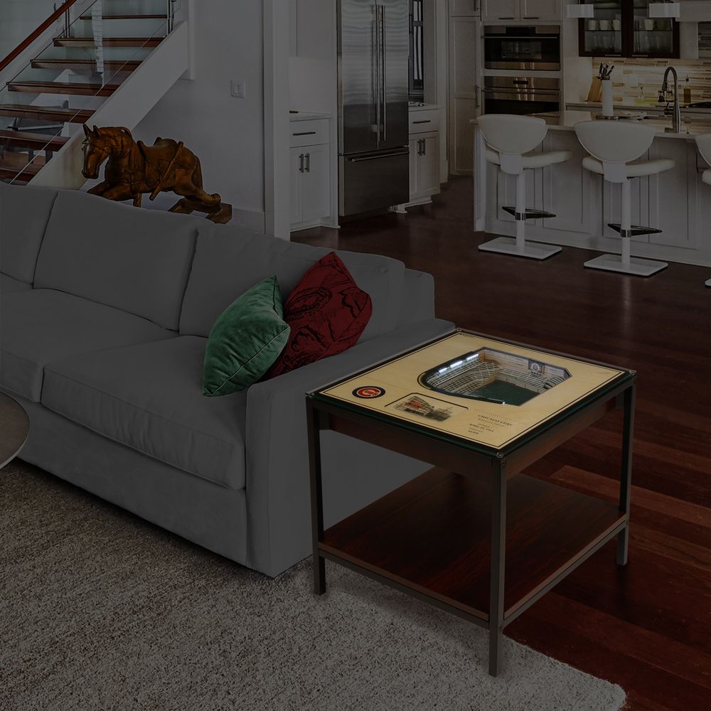 YouTheFan Chicago Cubs 25-Layer StadiumViews Lighted End Table