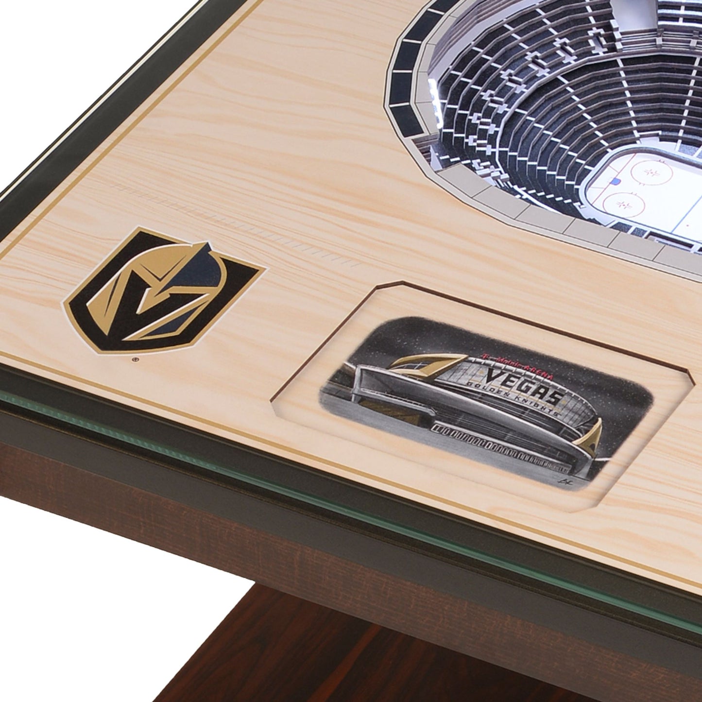 YouTheFan Vegas Golden Knights 25-Layer StadiumViews Lighted End Table