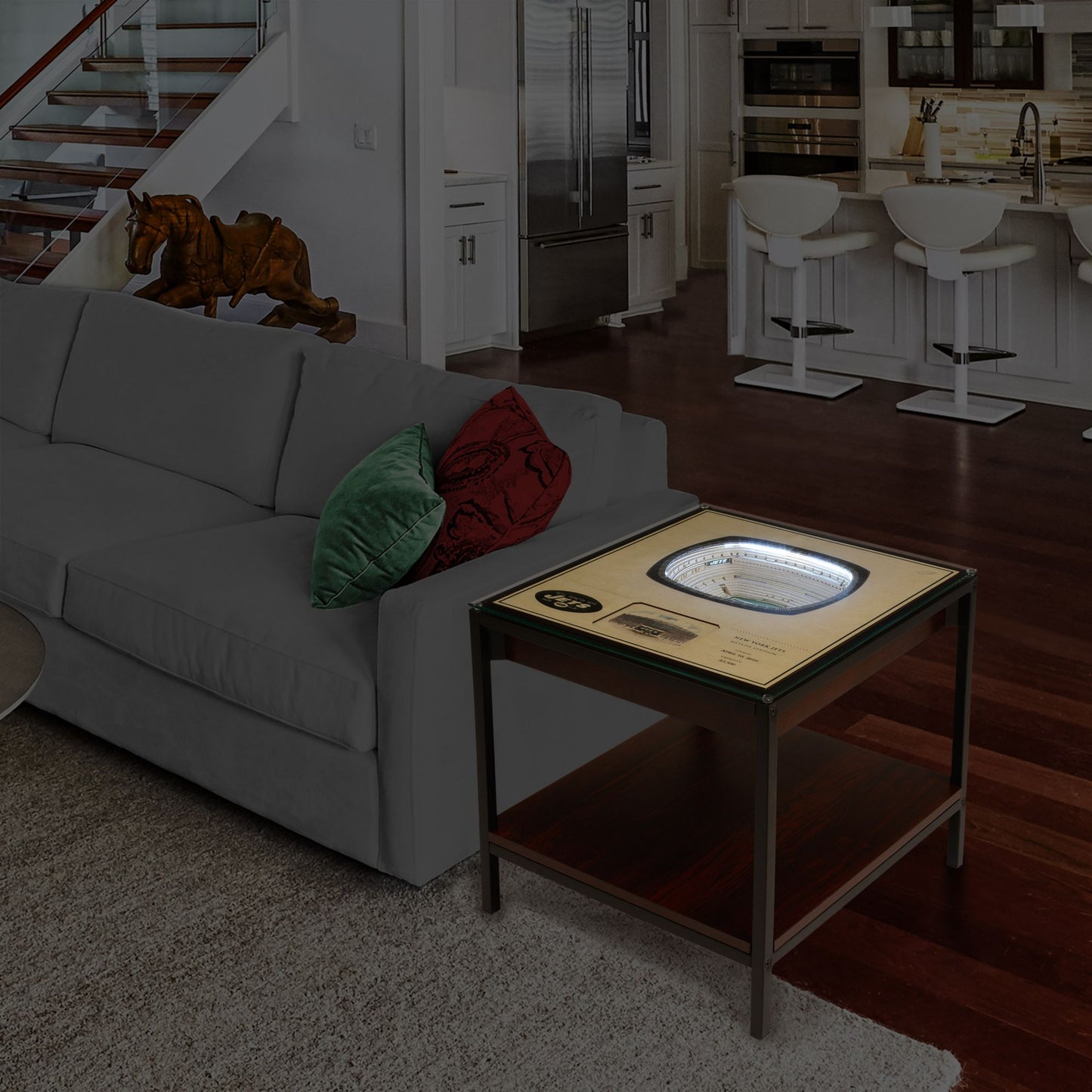 YouTheFan New York Jets 25-Layer StadiumViews Lighted End Table