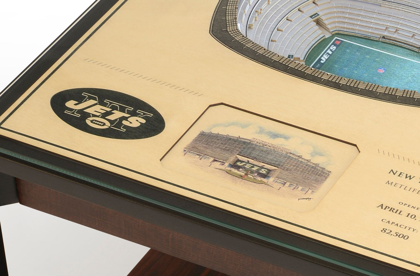 YouTheFan New York Jets 25-Layer StadiumViews Lighted End Table