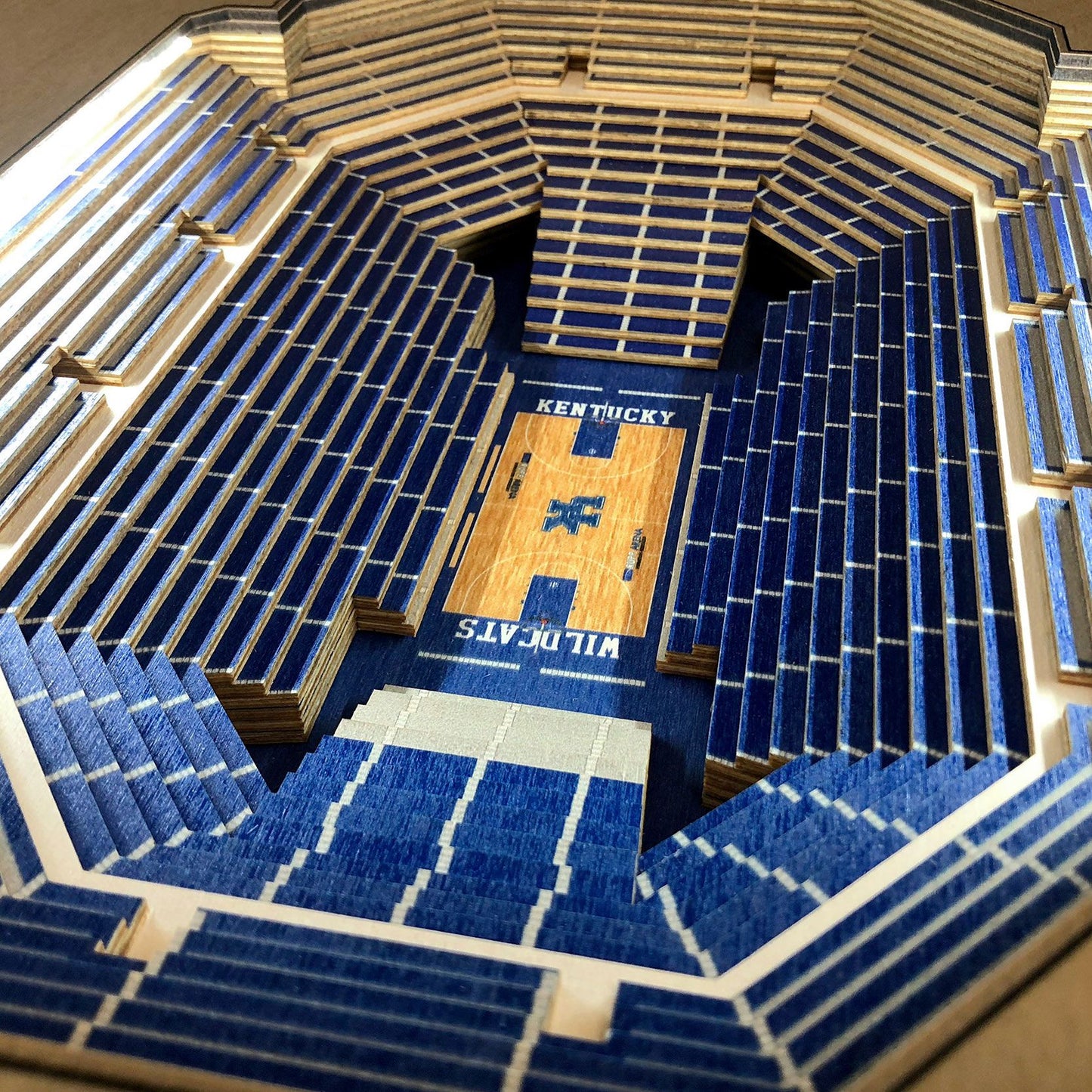 YouTheFan Kentucky Wildcats 25-Layer StadiumViews Lighted End Table