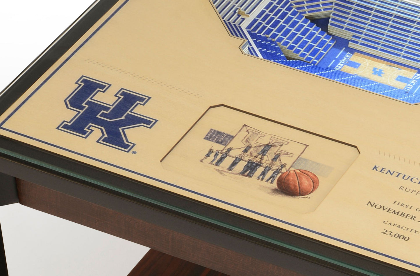 YouTheFan Kentucky Wildcats 25-Layer StadiumViews Lighted End Table