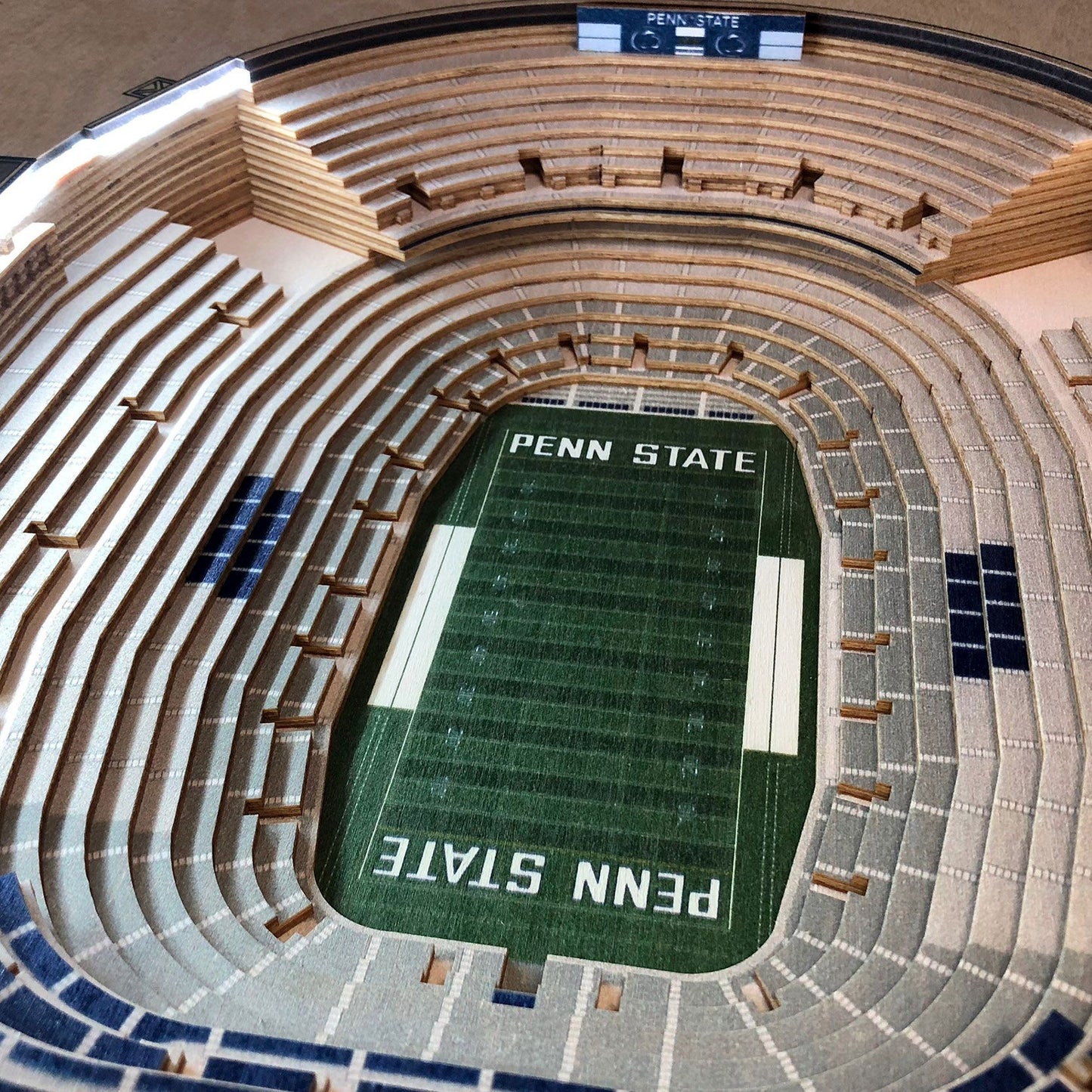 YouTheFan Penn State Nittany Lions 25-Layer StadiumViews Lighted End Table