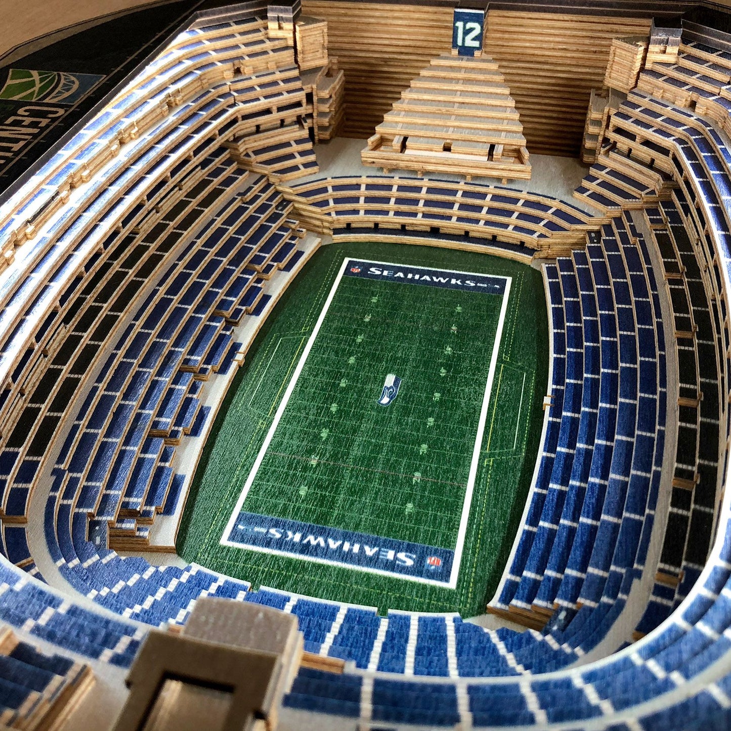 YouTheFan Seattle Seahawks 25-Layer StadiumViews Lighted End Table
